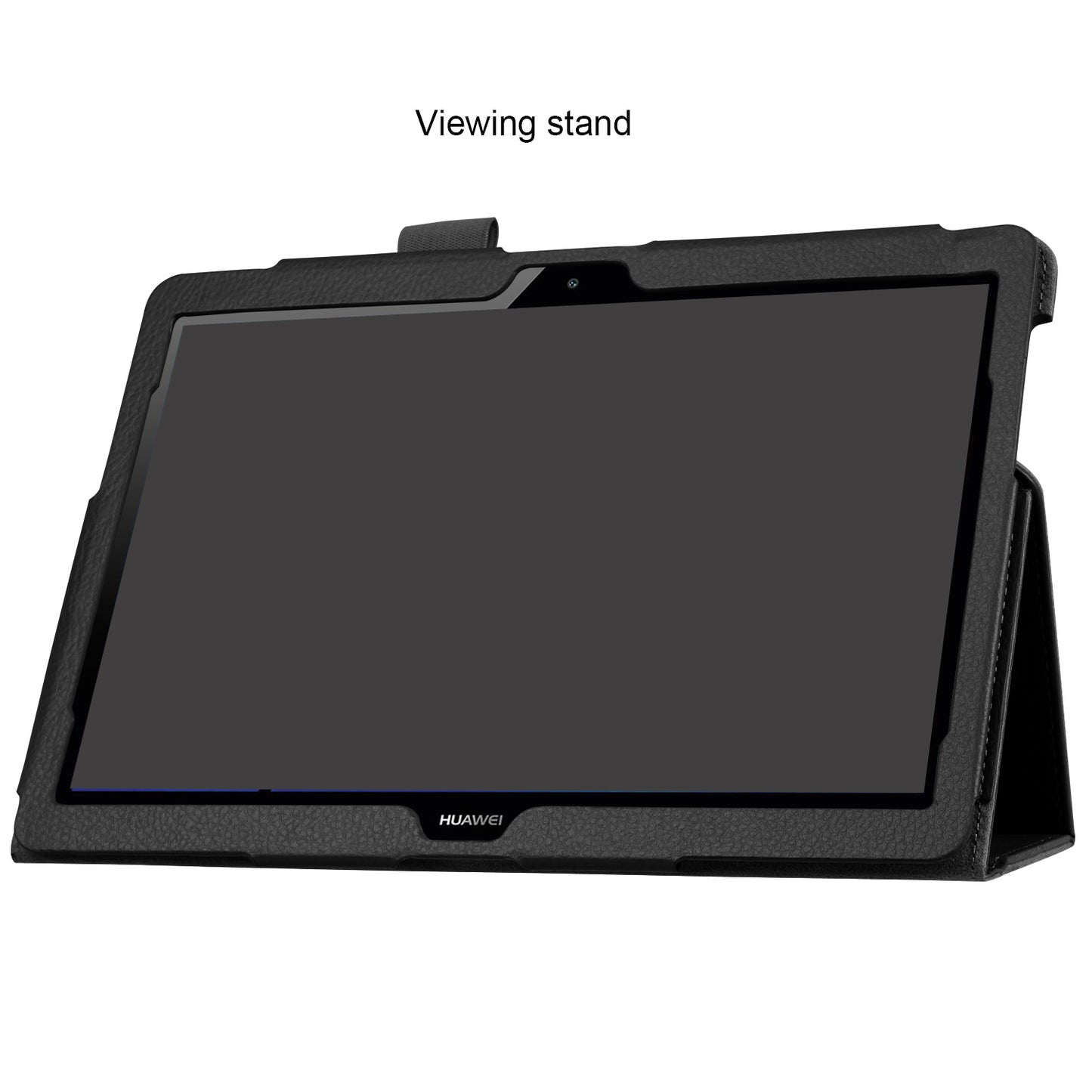 For Huawei MediaPad T3 10 Anti-Scratch Stylish Shockproof Litchi Skin Leather Case with Supporting Stand