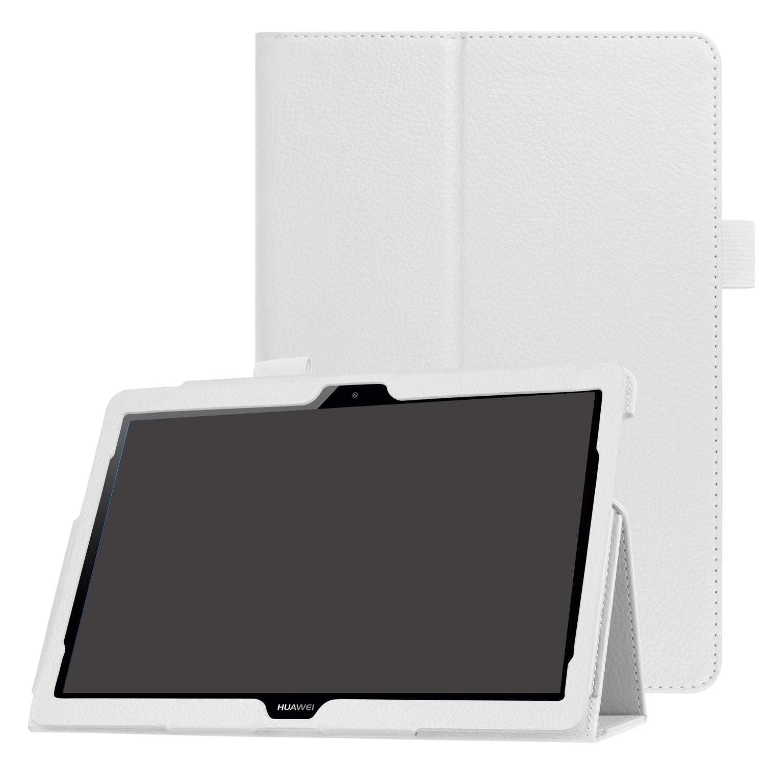 For Huawei MediaPad T3 10 Anti-Scratch Stylish Shockproof Litchi Skin Leather Case with Supporting Stand