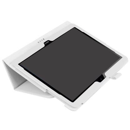 For Huawei MediaPad T3 10 Anti-Scratch Stylish Shockproof Litchi Skin Leather Case with Supporting Stand