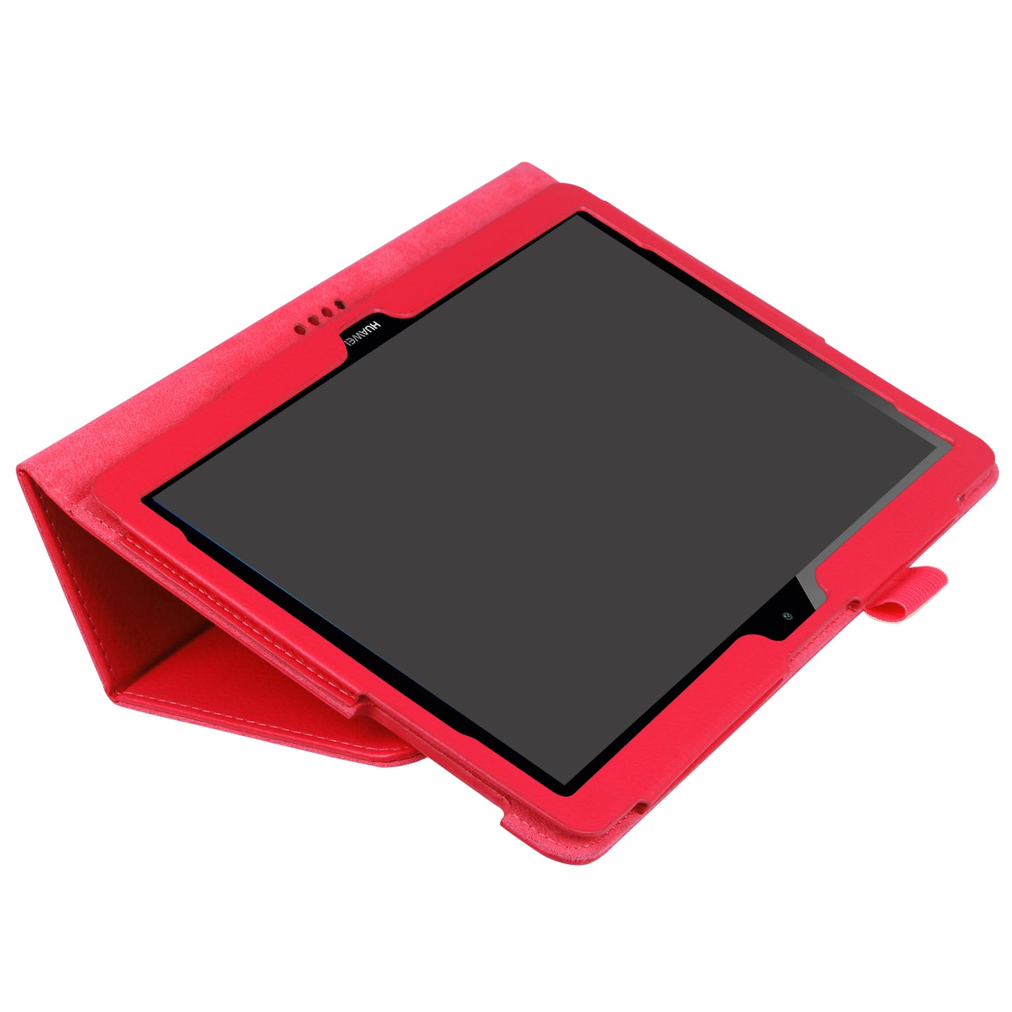 For Huawei MediaPad T3 10 Anti-Scratch Stylish Shockproof Litchi Skin Leather Case with Supporting Stand