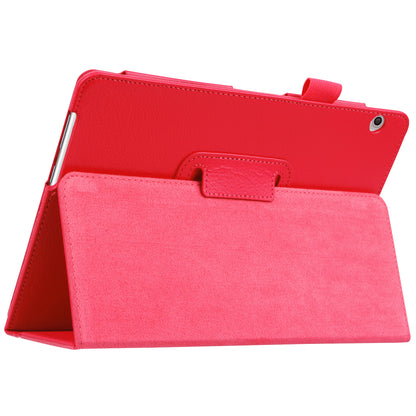 For Huawei MediaPad T3 10 Anti-Scratch Stylish Shockproof Litchi Skin Leather Case with Supporting Stand