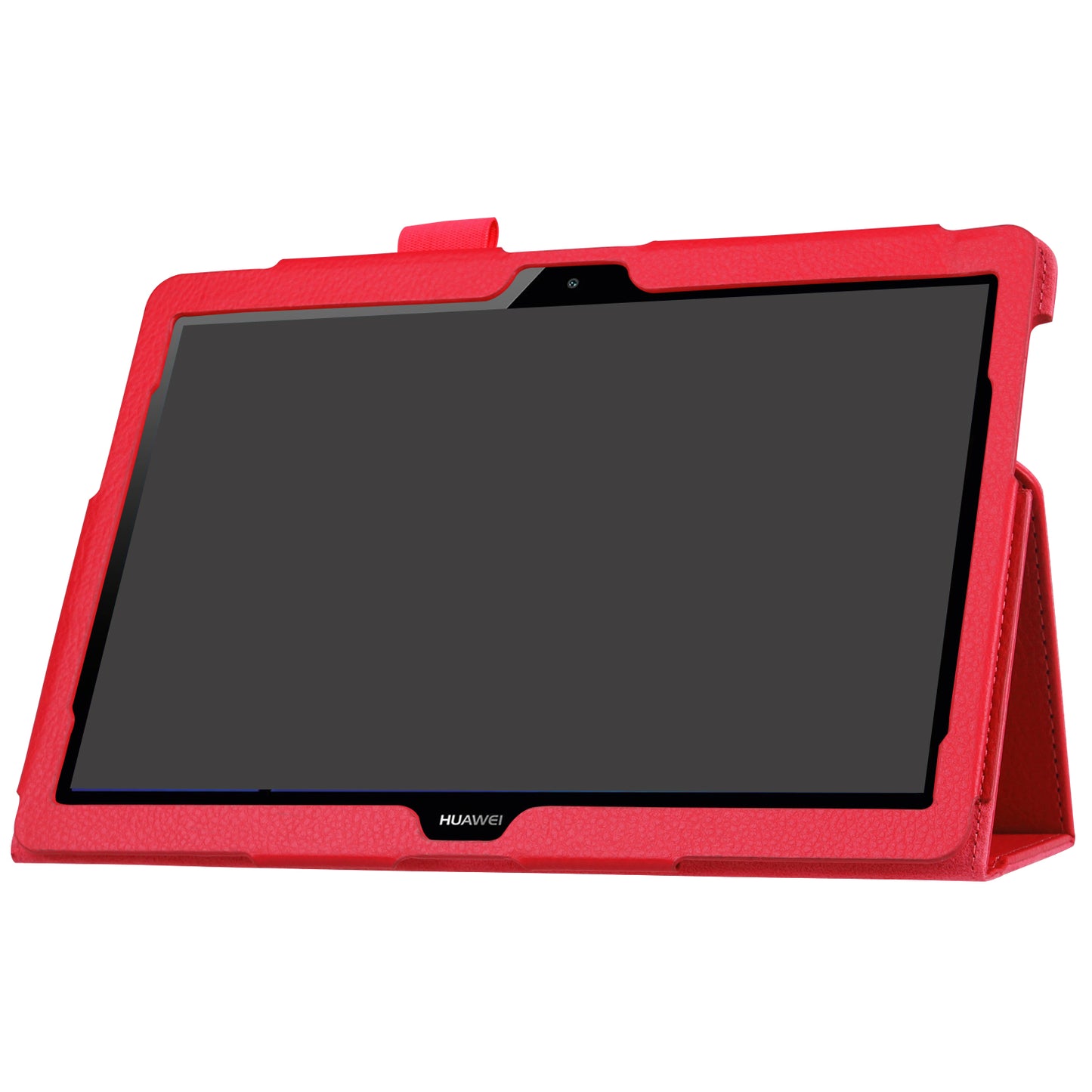 For Huawei MediaPad T3 10 Anti-Scratch Stylish Shockproof Litchi Skin Leather Case with Supporting Stand