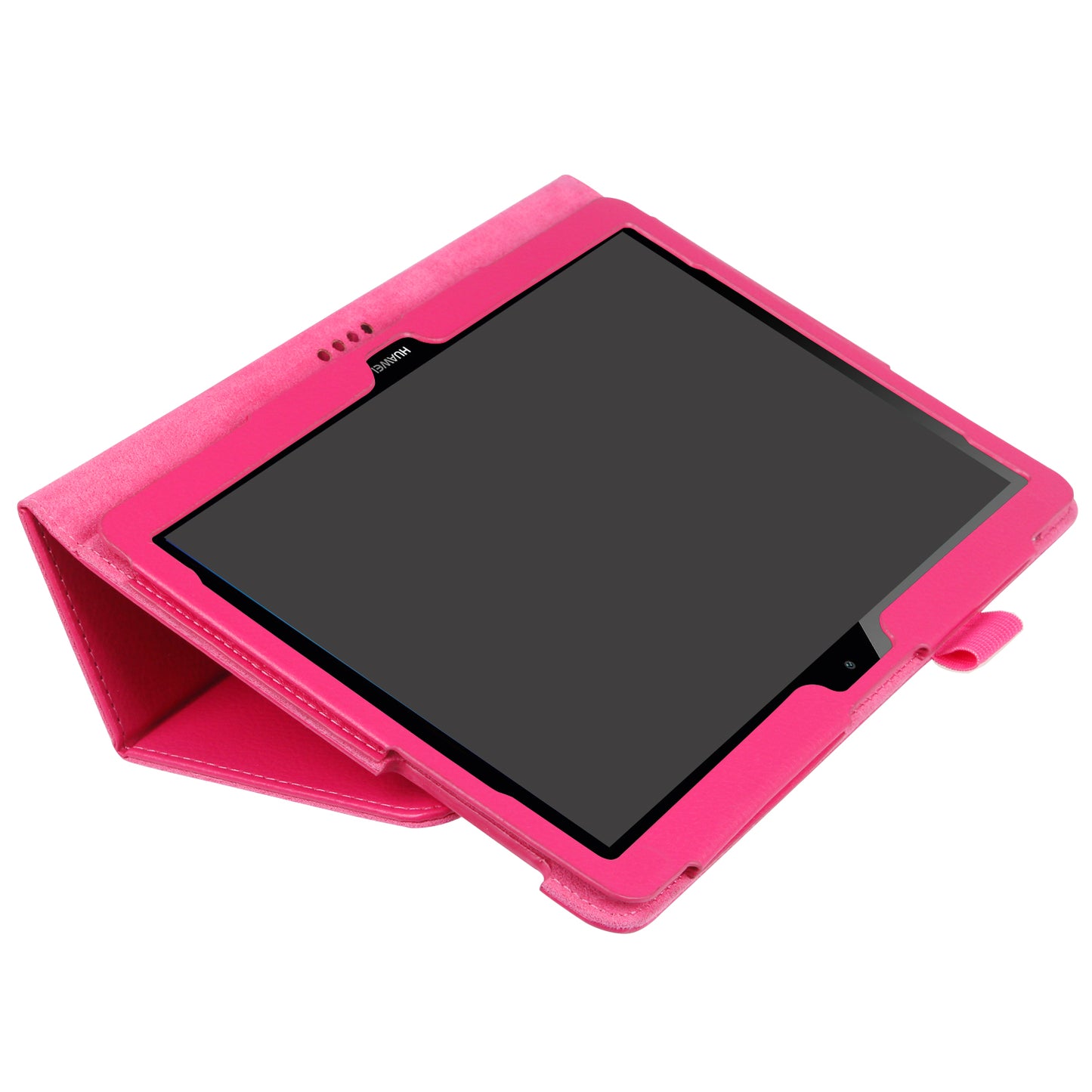 For Huawei MediaPad T3 10 Anti-Scratch Stylish Shockproof Litchi Skin Leather Case with Supporting Stand