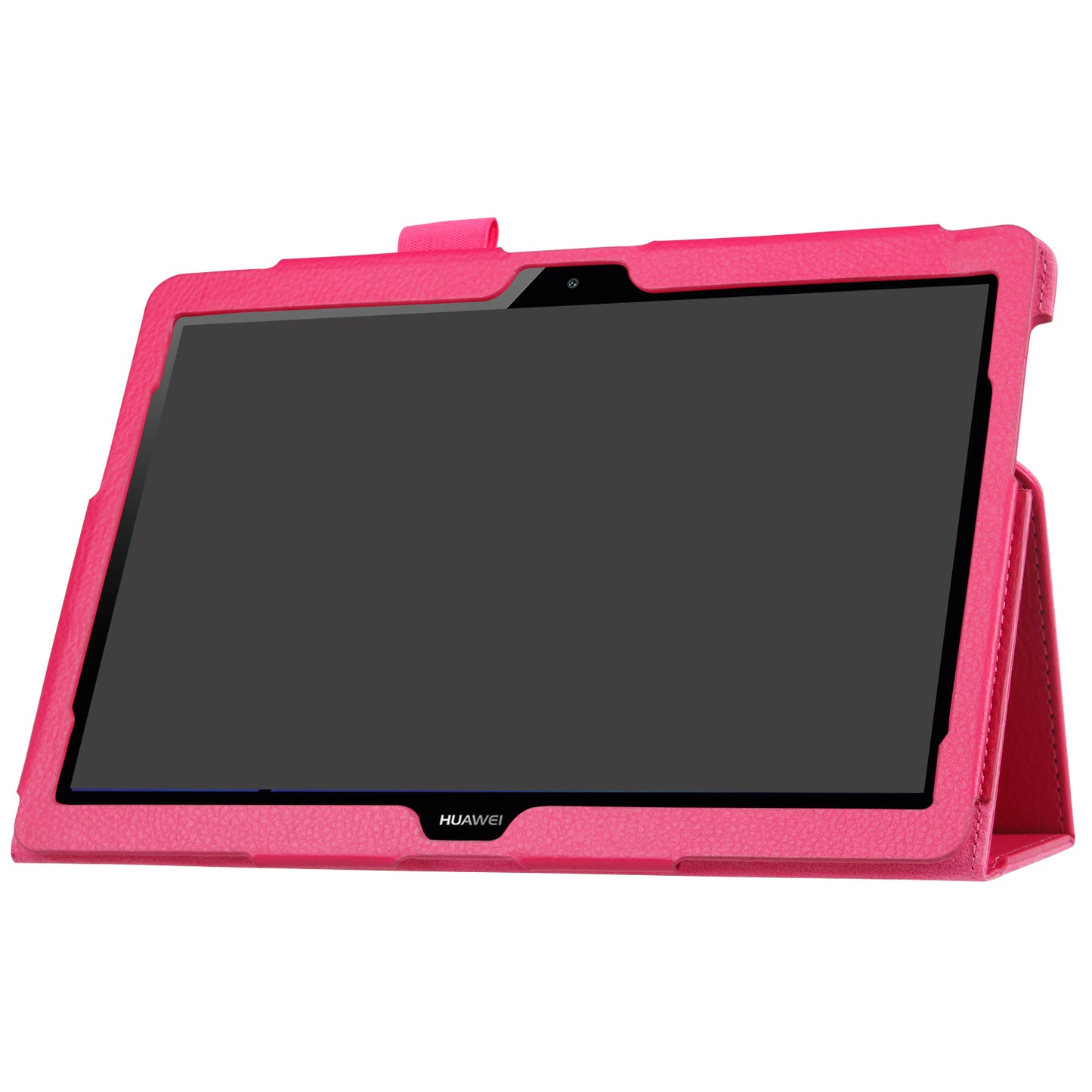 For Huawei MediaPad T3 10 Anti-Scratch Stylish Shockproof Litchi Skin Leather Case with Supporting Stand