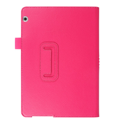 For Huawei MediaPad T3 10 Anti-Scratch Stylish Shockproof Litchi Skin Leather Case with Supporting Stand