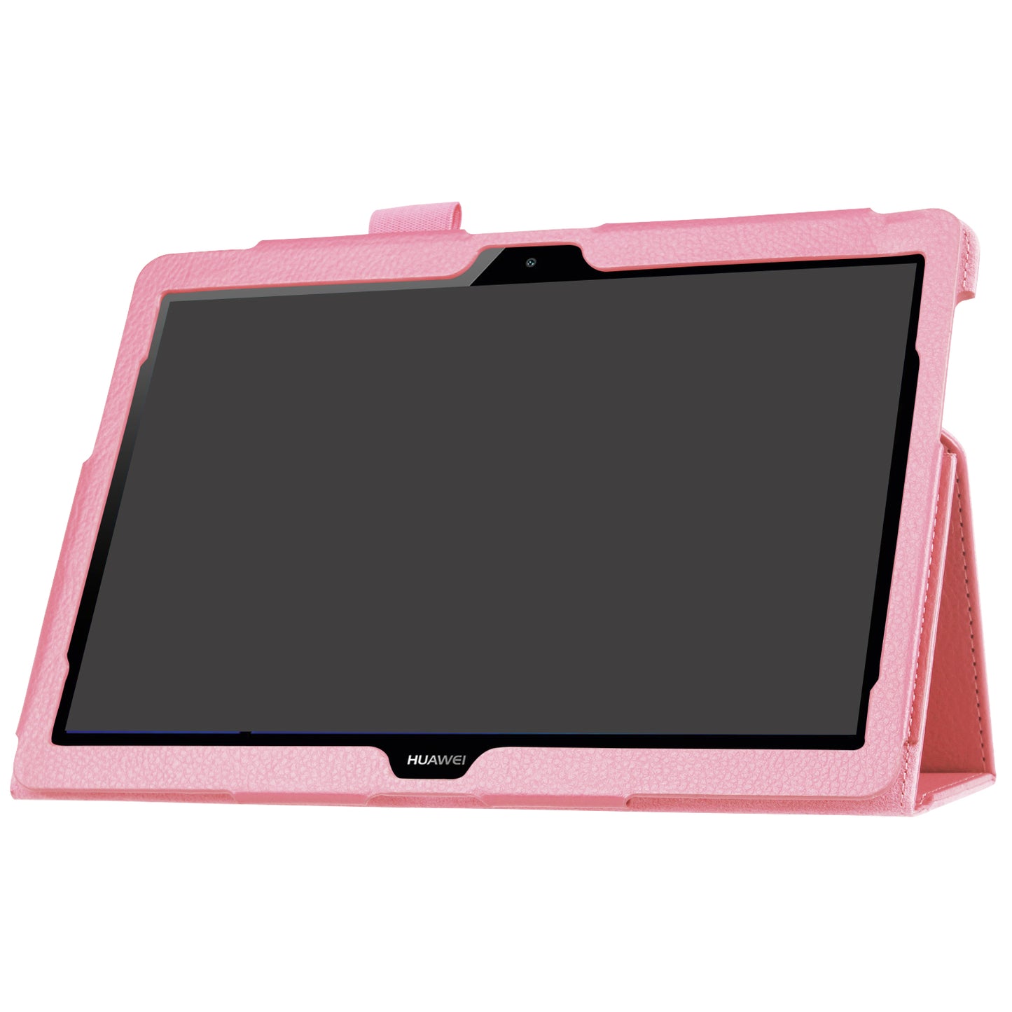For Huawei MediaPad T3 10 Anti-Scratch Stylish Shockproof Litchi Skin Leather Case with Supporting Stand