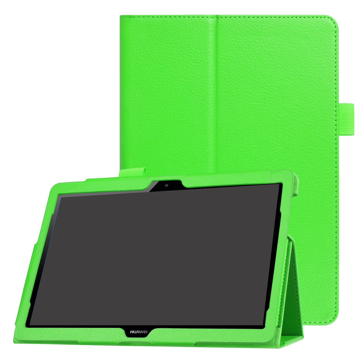 For Huawei MediaPad T3 10 Anti-Scratch Stylish Shockproof Litchi Skin Leather Case with Supporting Stand