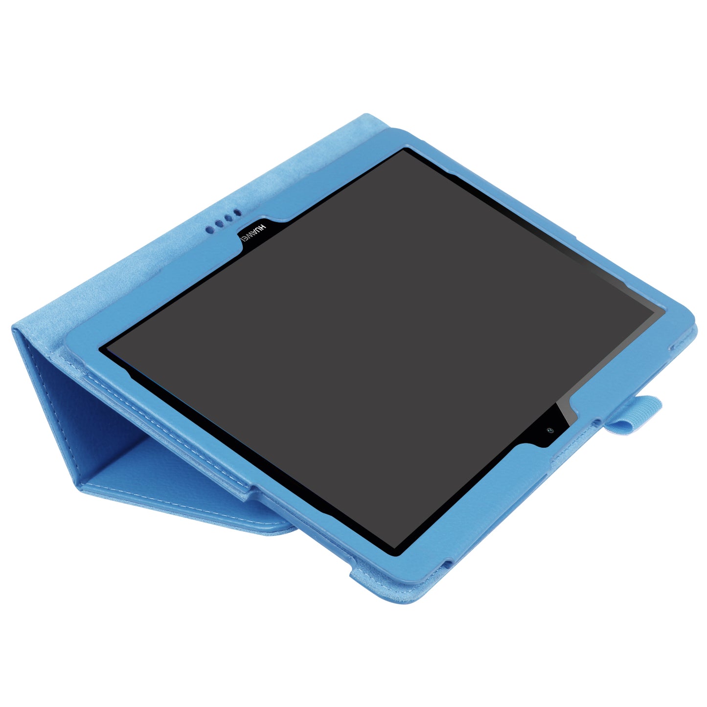 For Huawei MediaPad T3 10 Anti-Scratch Stylish Shockproof Litchi Skin Leather Case with Supporting Stand