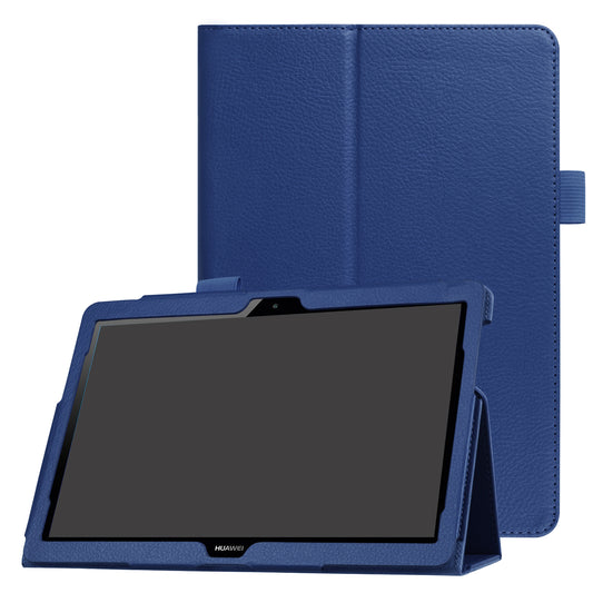 For Huawei MediaPad T3 10 Anti-Scratch Stylish Shockproof Litchi Skin Leather Case with Supporting Stand