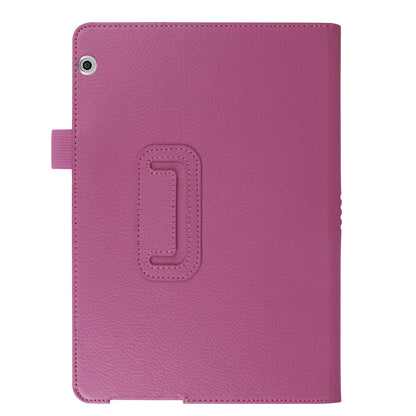 For Huawei MediaPad T3 10 Anti-Scratch Stylish Shockproof Litchi Skin Leather Case with Supporting Stand