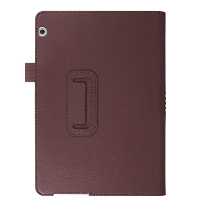 For Huawei MediaPad T3 10 Anti-Scratch Stylish Shockproof Litchi Skin Leather Case with Supporting Stand