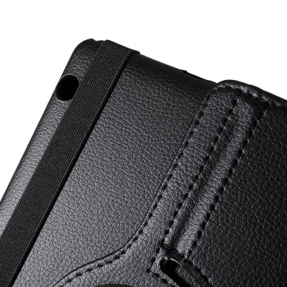 For Huawei MediaPad T3 10 Litchi Skin Leather 360 Degree Rotary Stand Multi-Angle Support Tablet Case