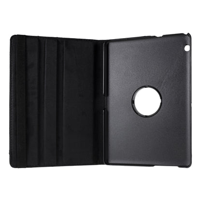 For Huawei MediaPad T3 10 Litchi Skin Leather 360 Degree Rotary Stand Multi-Angle Support Tablet Case