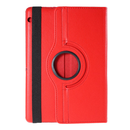 For Huawei MediaPad T3 10 Litchi Skin Leather 360 Degree Rotary Stand Multi-Angle Support Tablet Case