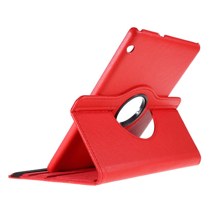 For Huawei MediaPad T3 10 Litchi Skin Leather 360 Degree Rotary Stand Multi-Angle Support Tablet Case
