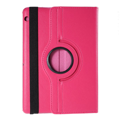 For Huawei MediaPad T3 10 Litchi Skin Leather 360 Degree Rotary Stand Multi-Angle Support Tablet Case
