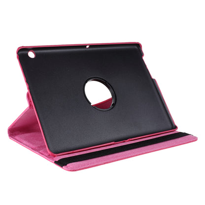 For Huawei MediaPad T3 10 Litchi Skin Leather 360 Degree Rotary Stand Multi-Angle Support Tablet Case