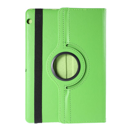 For Huawei MediaPad T3 10 Litchi Skin Leather 360 Degree Rotary Stand Multi-Angle Support Tablet Case