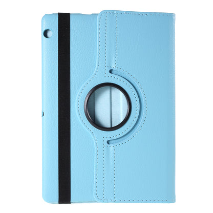 For Huawei MediaPad T3 10 Litchi Skin Leather 360 Degree Rotary Stand Multi-Angle Support Tablet Case