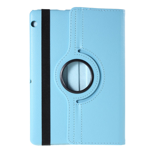 For Huawei MediaPad T3 10 Litchi Skin Leather 360 Degree Rotary Stand Multi-Angle Support Tablet Case