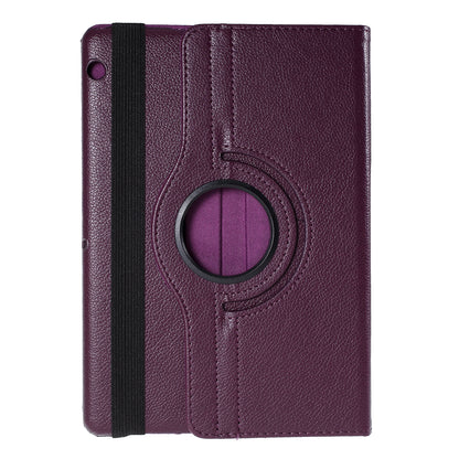For Huawei MediaPad T3 10 Litchi Skin Leather 360 Degree Rotary Stand Multi-Angle Support Tablet Case