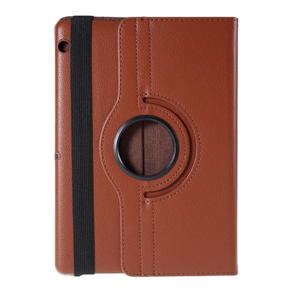 For Huawei MediaPad T3 10 Litchi Skin Leather 360 Degree Rotary Stand Multi-Angle Support Tablet Case