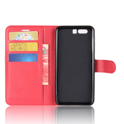 For Huawei Honor 9 Litchi Texture PU Leather Wallet Stand Phone Case Shell