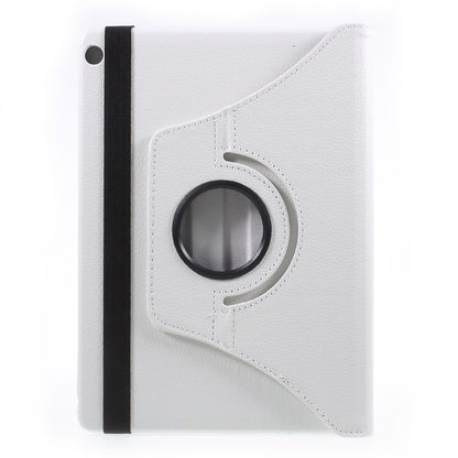 For Huawei MediaPad M3 Lite 10 (10.1 Inch) Litchi Grain 360 Degree Rotary Stand Leather Case