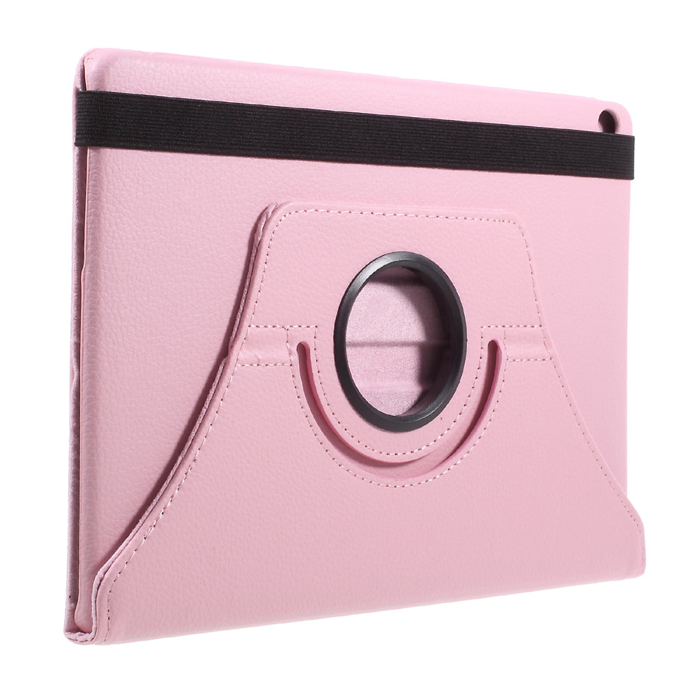 For Huawei MediaPad M3 Lite 10 (10.1 Inch) Litchi Grain 360 Degree Rotary Stand Leather Case