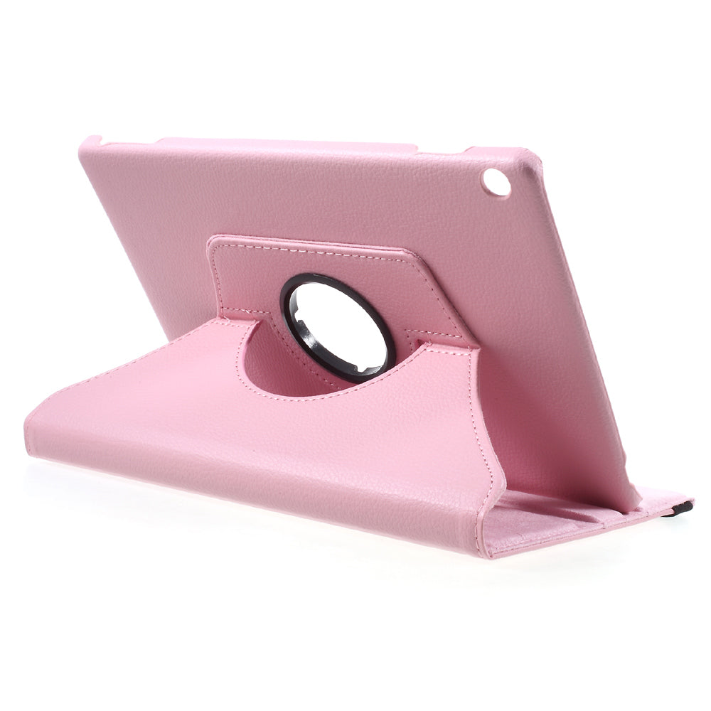 For Huawei MediaPad M3 Lite 10 (10.1 Inch) Litchi Grain 360 Degree Rotary Stand Leather Case