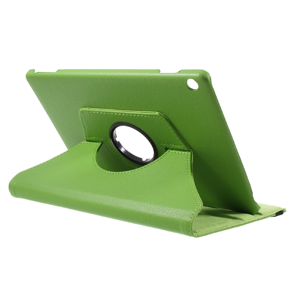 For Huawei MediaPad M3 Lite 10 (10.1 Inch) Litchi Grain 360 Degree Rotary Stand Leather Case