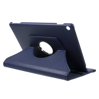 For Huawei MediaPad M3 Lite 10 (10.1 Inch) Litchi Grain 360 Degree Rotary Stand Leather Case