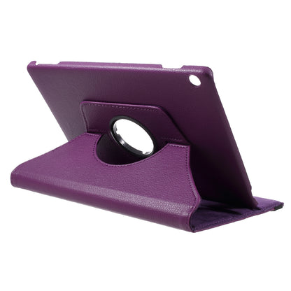 For Huawei MediaPad M3 Lite 10 (10.1 Inch) Litchi Grain 360 Degree Rotary Stand Leather Case