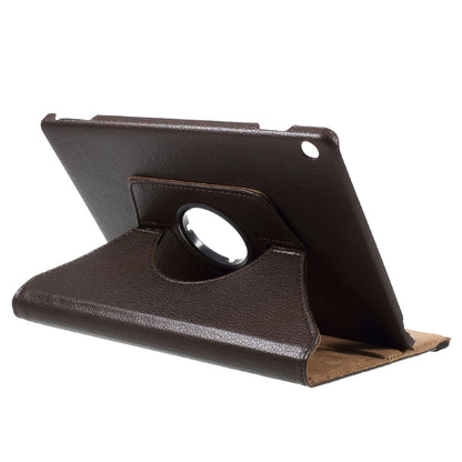 For Huawei MediaPad M3 Lite 10 (10.1 Inch) Litchi Grain 360 Degree Rotary Stand Leather Case