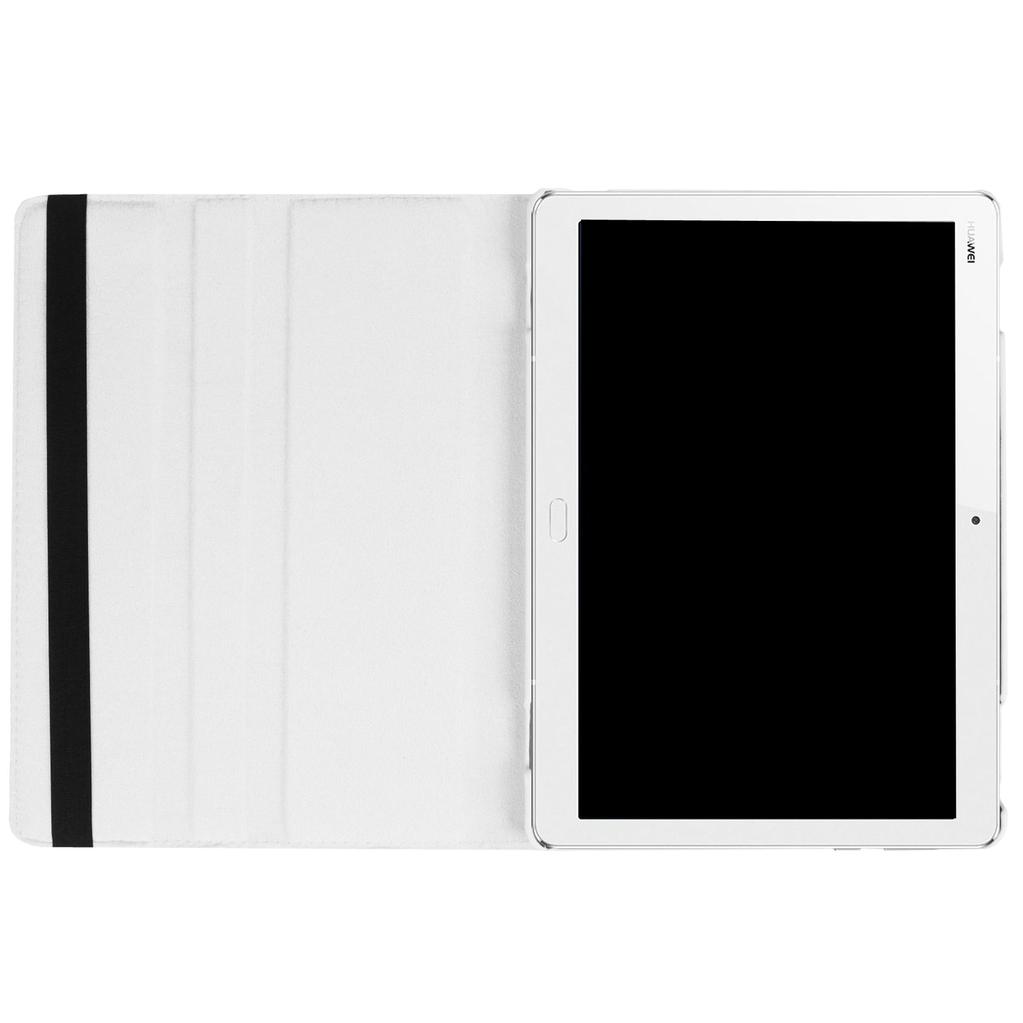 Litchi Grain Smart Leather Stand Tablet Case with Elastic Band for Huawei MediaPad M3 Lite 10