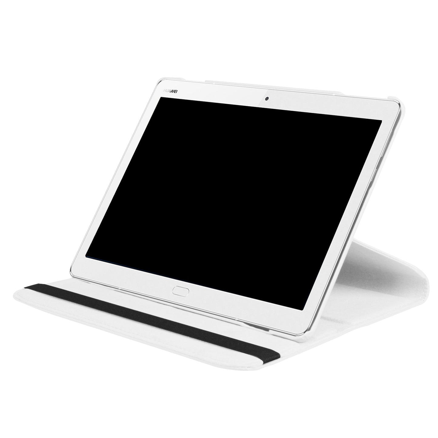 Litchi Grain Smart Leather Stand Tablet Case with Elastic Band for Huawei MediaPad M3 Lite 10