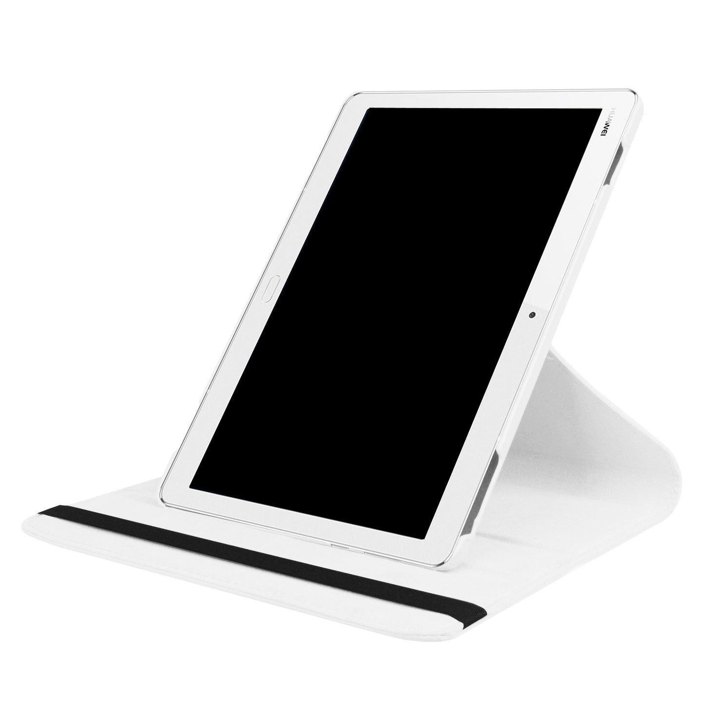 Litchi Grain Smart Leather Stand Tablet Case with Elastic Band for Huawei MediaPad M3 Lite 10