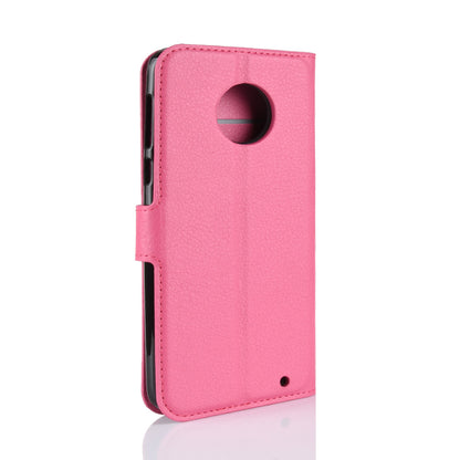 Litchi Texture Wallet Stand Leather Flip Casing for Motorola Moto G6 Plus