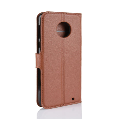 Litchi Texture Wallet Stand Leather Flip Casing for Motorola Moto G6 Plus