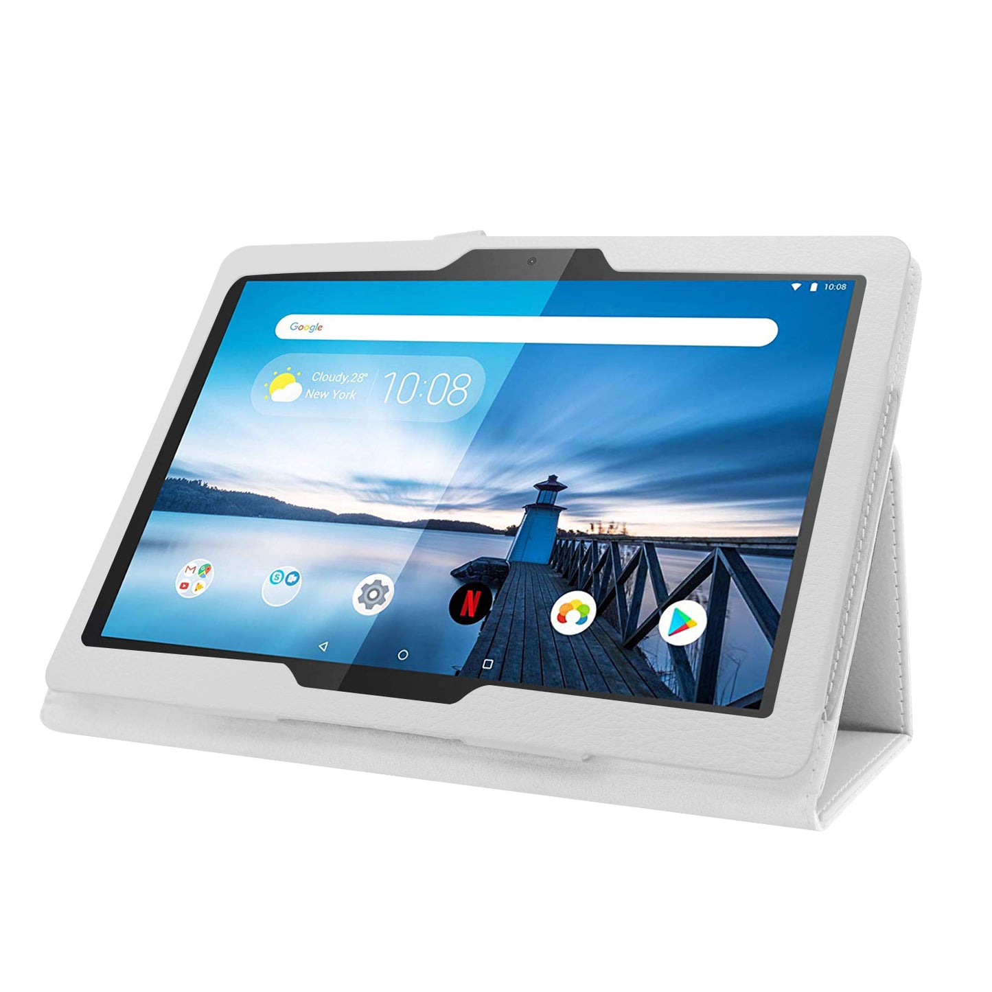 For Lenovo Tab P10 10.1-inch Litchi Texture Leather Stand Protection Case