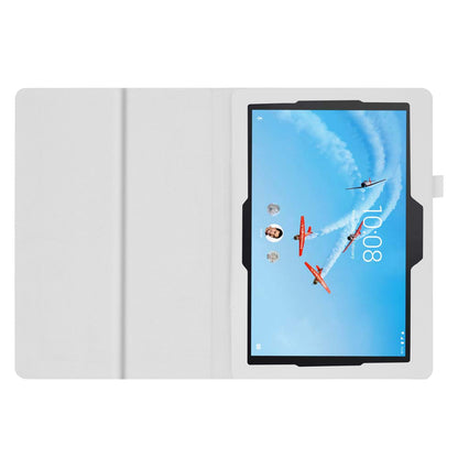 For Lenovo Tab E10 10.1 inch Litchi Texture Leather Stand Protective Case