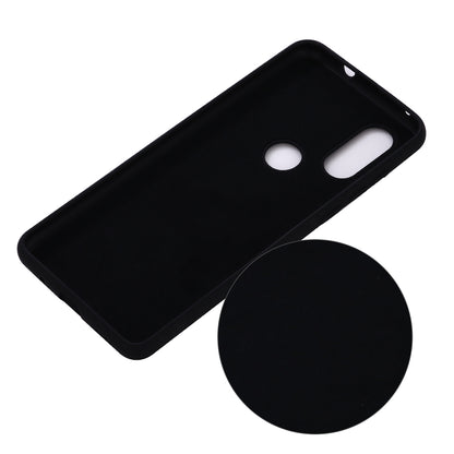 Soft Liquid Silicone Phone Casing for Motorola One Vision/P50- Black