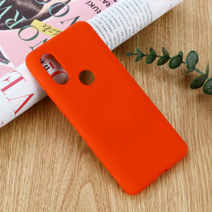 Soft Liquid Silicone Phone Casing for Motorola One Vision/P50- Red