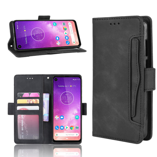 Wallet Leather Stand Case for Motorola One Vision / P50