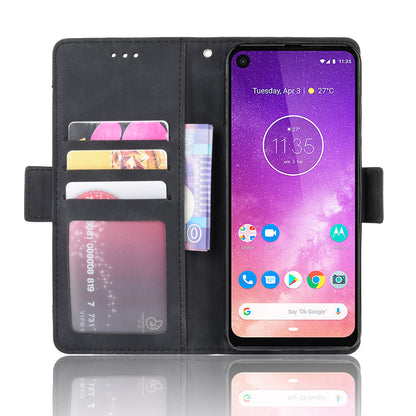 Wallet Leather Stand Case for Motorola One Vision / P50