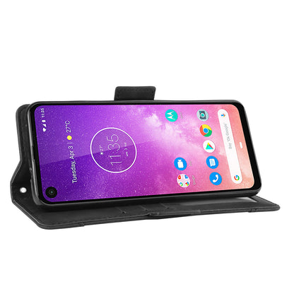 Wallet Leather Stand Case for Motorola One Vision / P50