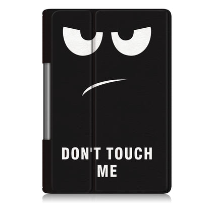 Pattern Printing PU Leather Tri-fold Stand Tablet Shell for Lenovo Yoga Smart Tab YT-X705