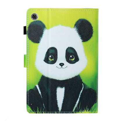 Pattern Printing Card Slots Stand Leather Protective Case for Lenovo Tab M10 TB-X605F