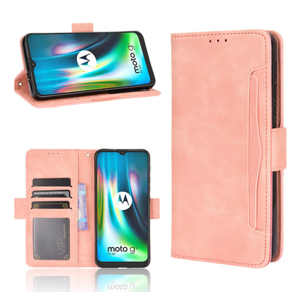 Multi-slot Leather Case Wallet Stand Shell Protector for Motorola Moto E7 Plus