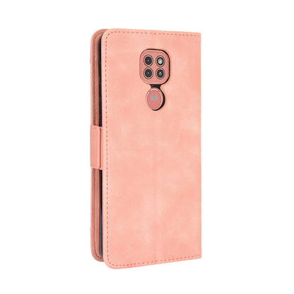 Multi-slot Leather Case Wallet Stand Shell Protector for Motorola Moto E7 Plus